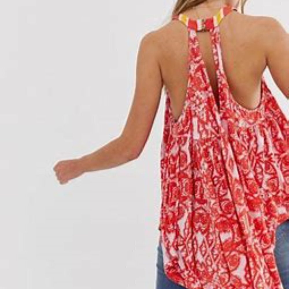 Free People Womens Tunic Flowy Mimi Boho X-Small - Picture 3 of 9